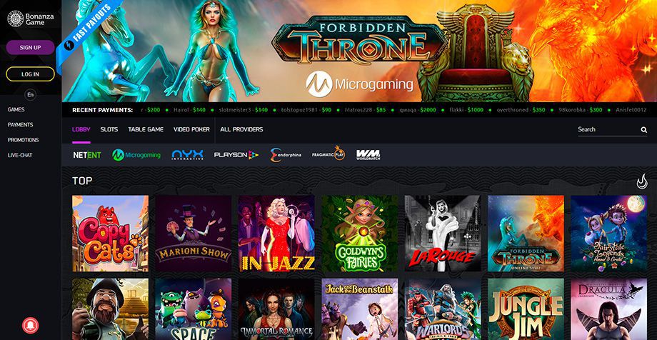 Najlepsze Kasyno Online BonanzaGame Casino